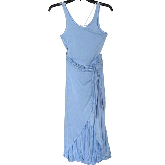 and now this Dresses & Skirts - And Now This Womens Sleeveless Knit Side-Tie Tulip Midi Dress Cashmere Blue XS